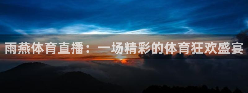 小九直播免费足球观看：雨燕体育直播：一场精彩的体育狂欢盛宴